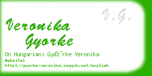 veronika gyorke business card